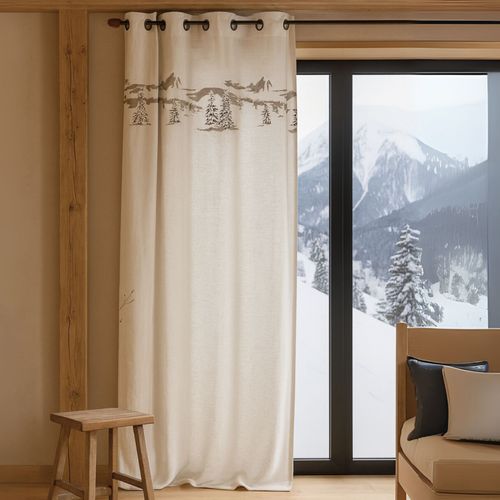 Rideau Montagne Épuré - 140x260 Cm - Ecru