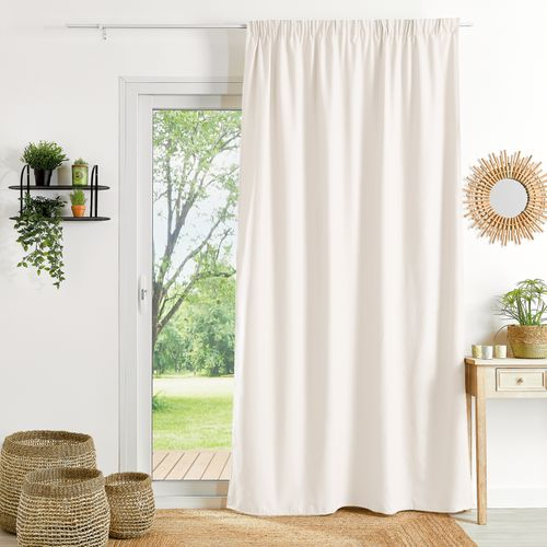 Rideau Ignifugé M1 Galon Fronceur - 140x260 Cm - Naturel