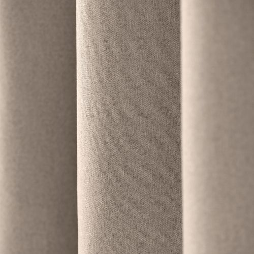 Rideau 100% Occultant Thermique Phonique Chiné - 240x260 Cm - Taupe