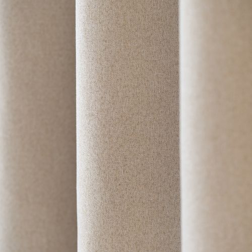 Rideau 100% Occultant Thermique Phonique Chiné - 240x260 Cm - Naturel
