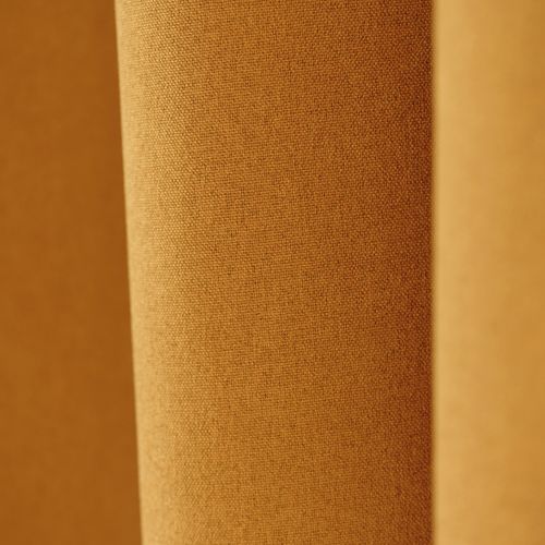 Rideau 100% Occultant Thermique Phonique Chiné - 240x260 Cm - Jaune Ocre