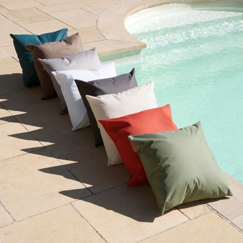 Coussin Extérieur Imperméable Et Déhoussable Minorque - 50x50 Cm - Vert Olive