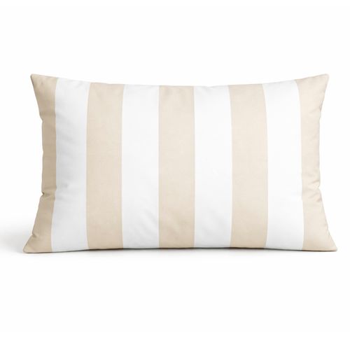 Coussin Imperméable Déhoussable à Rayures Arcachon - 60x40 Cm - Lin