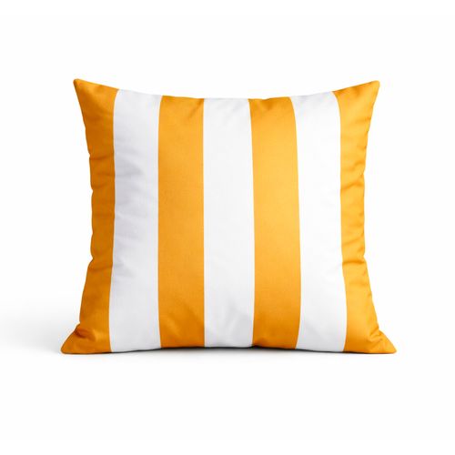 Coussin Imperméable Déhoussable à Rayures Arcachon - 50x50 Cm - Jaune