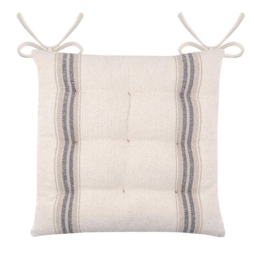 Galette De Chaise - - Effet Tapissier D'antan - 40x40 Cm - Gris Anthracite