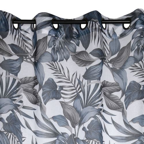 Voilage Aux Impressions Bleutées - 140 X 260 Cm - Bleu