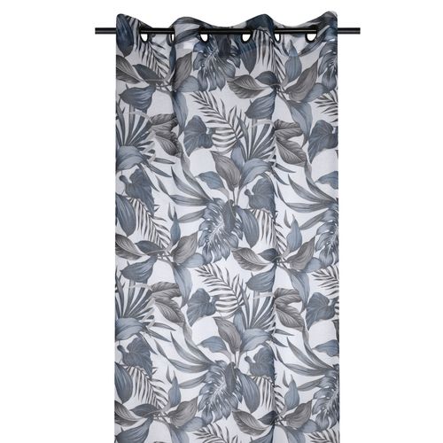 Voilage Aux Impressions Bleutées - 140 X 260 Cm - Bleu