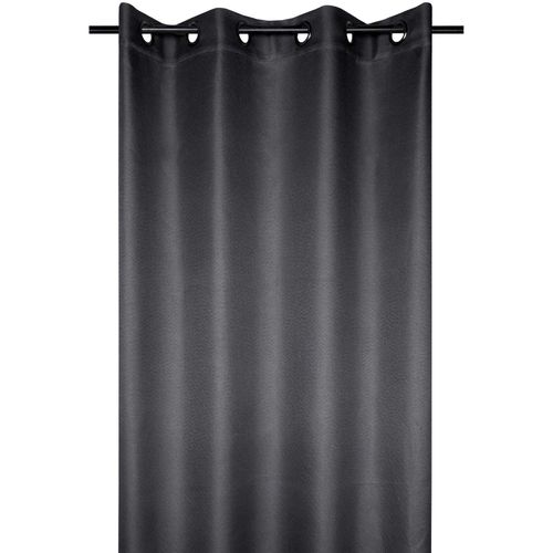 Rideau Occultant Doublure Polaire - 140x260 Cm - Gris Anthracite