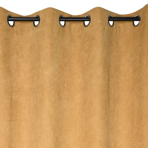 Rideau En Velours Côtelé - 140x260 Cm - Jaune Curry