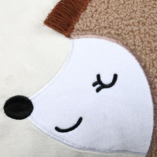 Coussin Rectangulaire Enfant Hérisson - 30x50 Cm - Naturel