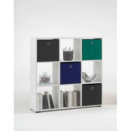 Étagère 9 Cases Design "gaman" 108cm Blanc
