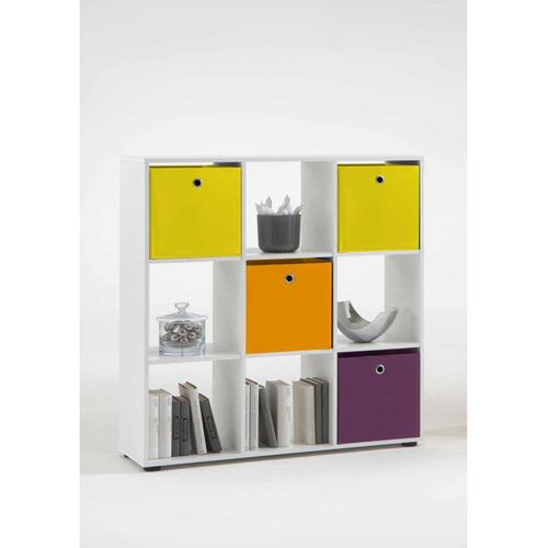 Étagère 9 Cases Design "gaman" 108cm Blanc