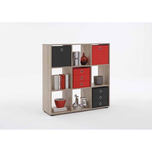 Étagère 9 Cases Design "gaman" 108cm Chêne