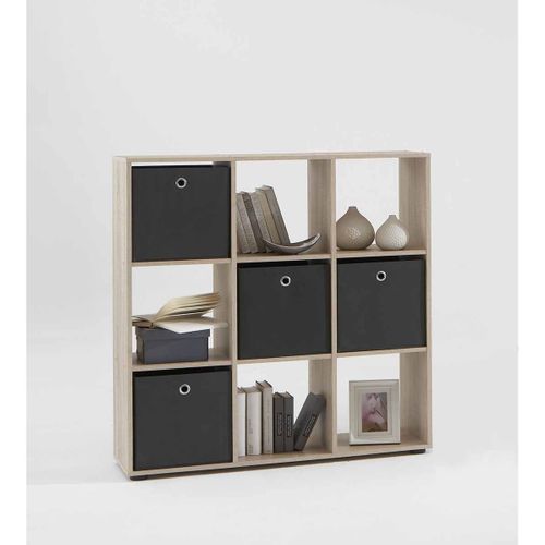 Étagère 9 Cases Design "gaman" 108cm Chêne