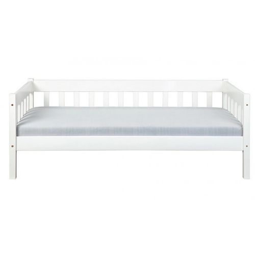 Lit Banquette En Pin Massif Coloris Blanc - L.100 X H.70 X P.209 Cm