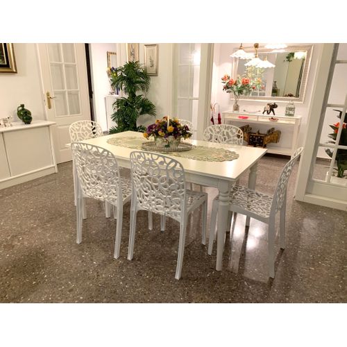 Lot De 6 Chaises De Table-salle à Manger - Cuisine - Interieur/exterieur En Résine
