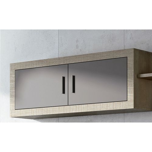 Ensemble De Salon, Meuble TV, Meuble Haut + Set De 2 Étagères + Buffet + Meuble Bas