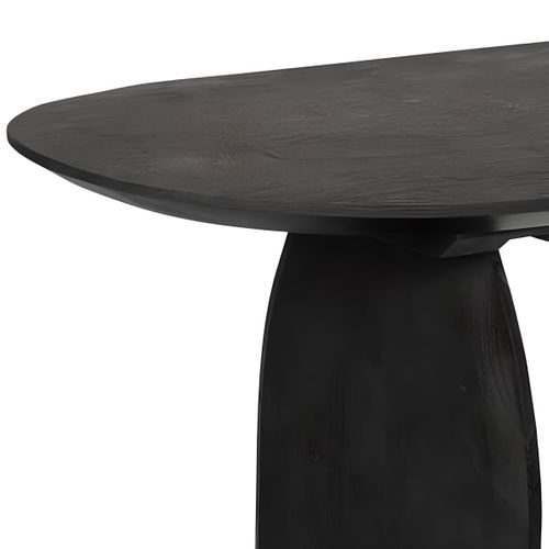 Table De Console, Meuble De Console En Bois De Manguier Coloris Noir - L. 110 X P. 45 X H. 77 Cm