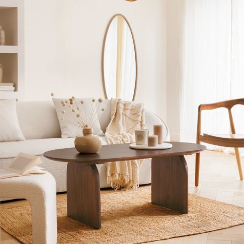 Table Basse, Table De Salon En Bois Coloris Marron - Longueur  120  X Profondeur 60 X Hauteur 45  Cm