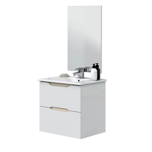 Ensemble De Salle Salle De Bain Coloris Blanc Et Cambrian