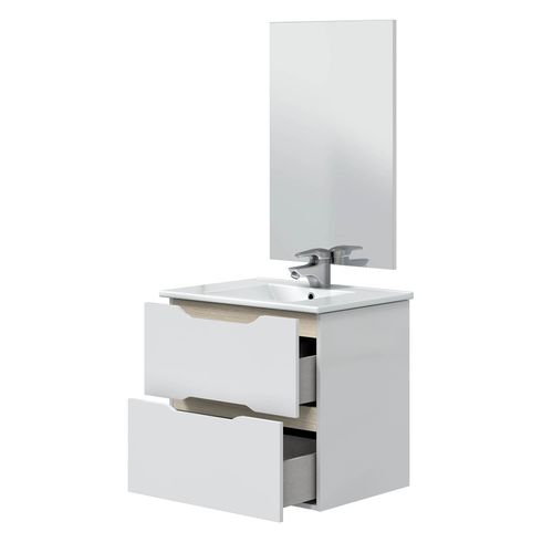 Ensemble De Salle Salle De Bain Coloris Blanc Et Cambrian