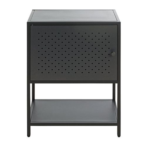 Meuble Console, Table Console En Métal Coloris Noir -longueur 45 X Profondeur 30 X Hauteur 60 Cm