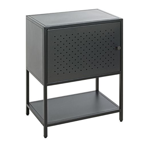 Meuble Console, Table Console En Métal Coloris Noir -longueur 45 X Profondeur 30 X Hauteur 60 Cm