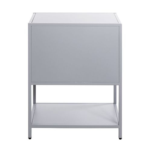 Meuble Console, Table Console En Métal Coloris Gris -longueur 45 X Profondeur 30 X Hauteur 60 Cm