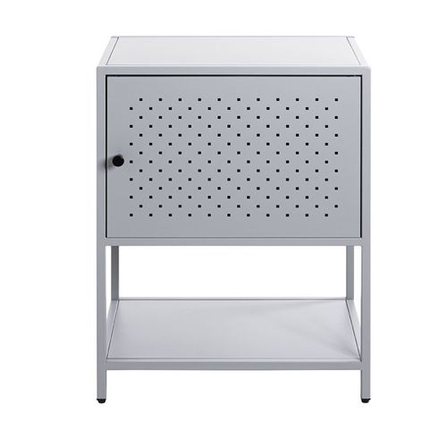 Meuble Console, Table Console En Métal Coloris Gris -longueur 45 X Profondeur 30 X Hauteur 60 Cm