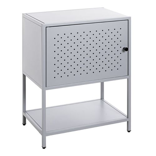 Meuble Console, Table Console En Métal Coloris Gris -longueur 45 X Profondeur 30 X Hauteur 60 Cm