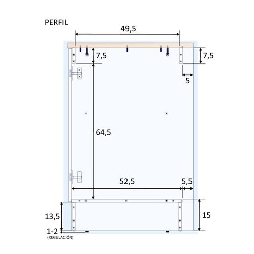 Meuble Bas De Cuisine Sous Évier Avec Plan De Travail  Coloris Blanc Brillant /chêne Canadien