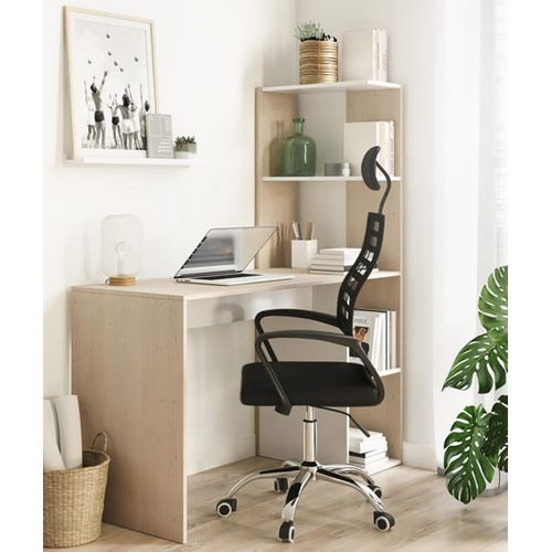 Table Du Bureau, Meuble Du Bureau Réversible Avec Étagère En Bois