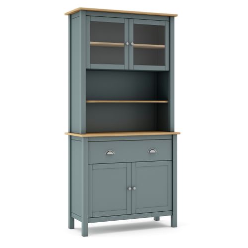 Buffet, Meuble De Rangement Avec 4 Portes Et 2 Tiroirs Coloris Vert Kaki, Chêne