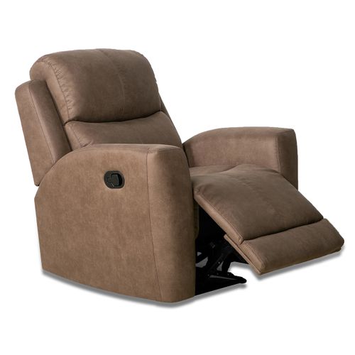 Fauteuil Relax 1 Place En Simili-cuir Coloris Marengo - L. 96 X P. 93 X H. 103 Cm