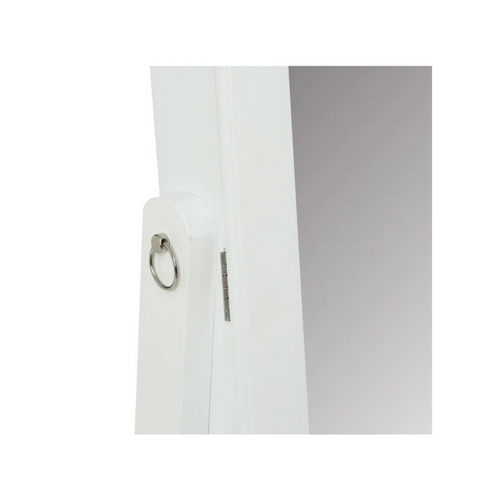Armoire à Bijoux Avec Miroir Lola Coloris Blanc Longueur 37 X Profondeur 34,5 X Hauteur 146,8 Cm