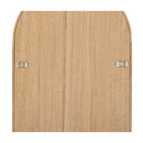 Armoire à Bijoux Avec Miroir Nora Coloris Effet Bois Naturel - L. 42 X P. 37,5 X H. 145 Cm