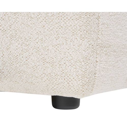 Canapé 3 Places Sofa Fauteuil Coloris Ivoire - Longueur 203 X Profondeur 90 X Hauteur 71 Cm