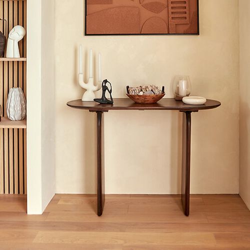 Table D'appoint Console En Bois D'acacia - Longueur 110 X Largeur 45 X Hauteur 77 Cm