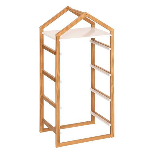 Meuble De Rangement Pour Enfant Avec 4 Bacs - Longueur 43 X Profondeur 30 X Hauteur 94,5 Cm