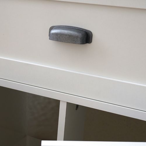 Meuble De Salle De Bain Sous-vasque Coloris Blanc/chêne Cambrien (lavabo Non Inclus)