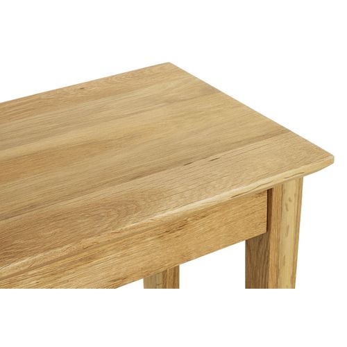 Table D'appoint En Bois Massif Huilé Coloris Chêne - Longueur 56 X Hauteur 52 X Profondeur 30 Cm