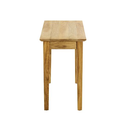 Table D'appoint En Bois Massif Huilé Coloris Chêne - Longueur 56 X Hauteur 52 X Profondeur 30 Cm