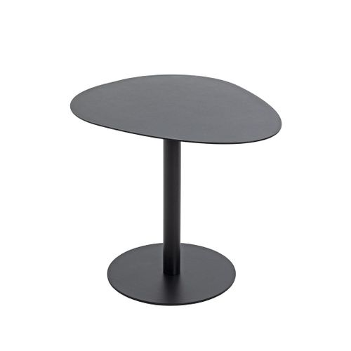 Table D'appoint Table Basse De Salon En Métal Coloris Noir - L. 51 X P. 41 X H. 42 Cm