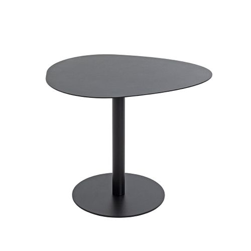 Table D'appoint Table Basse De Salon En Métal Coloris Noir - L. 51 X P. 41 X H. 42 Cm
