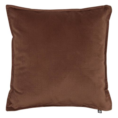 Lot De 2 Coussins Déhoussables En Polyester Coloris Marron - Longueur 45 X Largeur 6 X Hauteur 45 Cm