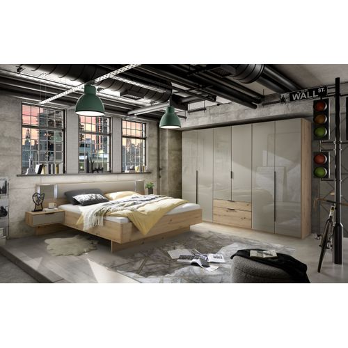 Chambre à Coucher (armoire + Lit Adulte 160x200 Cm + 2 Chevets)