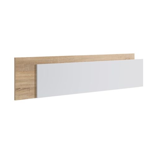 Tête De Lit Coloris Chêne Et Blanc - Longueur 185 X Hauteur 50 X Profondeur 3 Cm