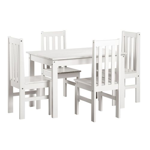 Table à Manger Coloris Blanc - Hauteur 150 X Longueur 135 X Profondeur 65 Cm
