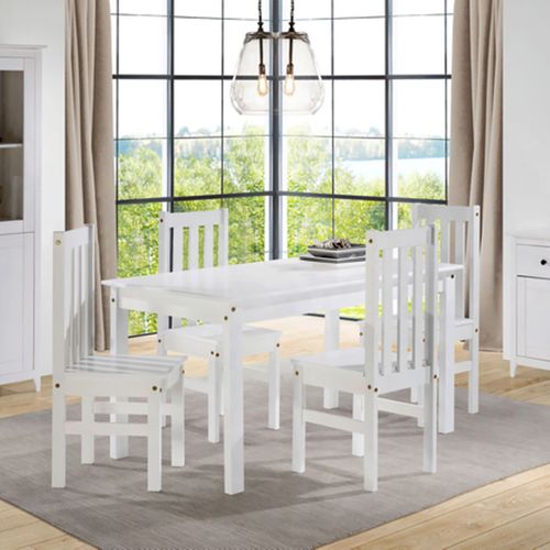 Table à Manger Coloris Blanc - Hauteur 150 X Longueur 135 X Profondeur 65 Cm