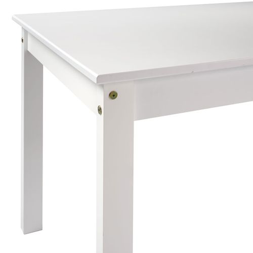 Table à Manger Coloris Blanc - Hauteur 150 X Longueur 135 X Profondeur 65 Cm